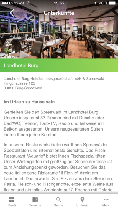 Spreewald App Gastgeber-Ansicht